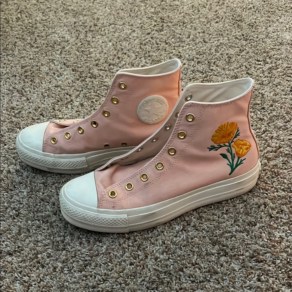 Converse Women's Pink High-Top Sneakers